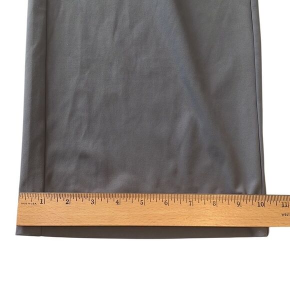 High Silent Storm Gray High Waisted Side Pocket Work Flare Pants Size Small - Picture 11 of 12